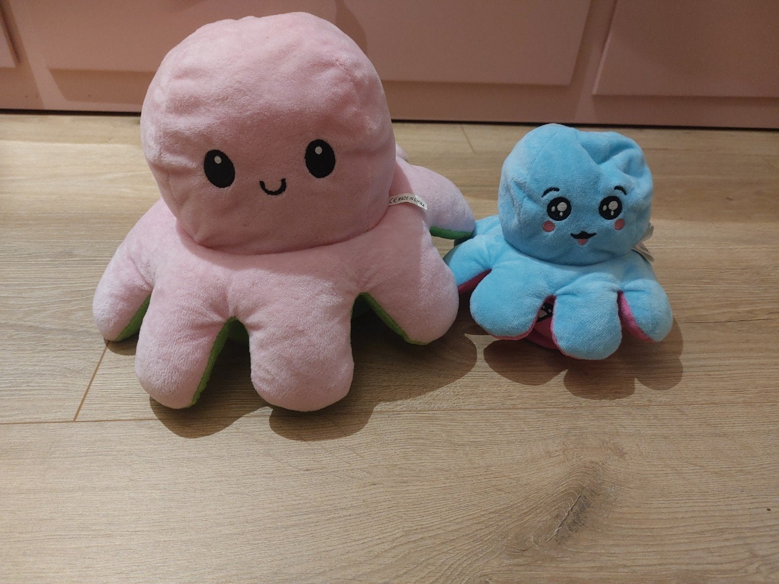 Omkeerbare octopus mood knuffels (2 stuks), Kinderen en Baby's, Speelgoed | Knuffels en Pluche, Overige karakters, Overige typen