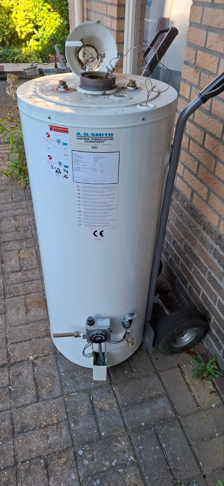 A.O. Smith EQ 115 N Gas boiler - 109 liter, Ophalen, Gebruikt