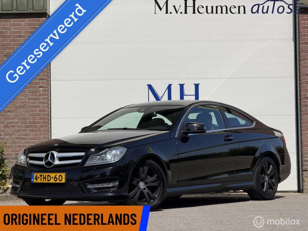 Mercedes C-klasse Coupé 180 AMG Pakket ORG NED, Automaat, Euro 5, Achterwielaandrijving, Zwart