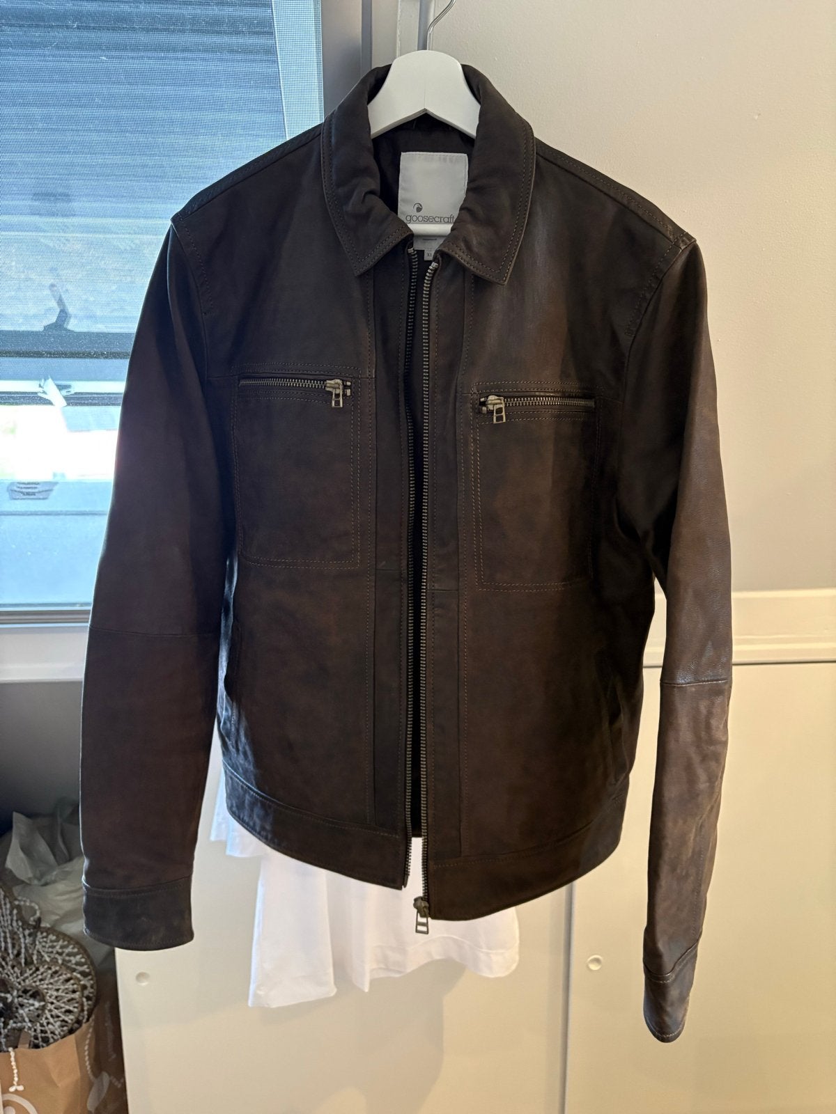Goosecraft Leren Jas Heren - Maat XL, Ophalen of Verzenden, Zo goed als nieuw, Maat 56/58 (XL), Bruin