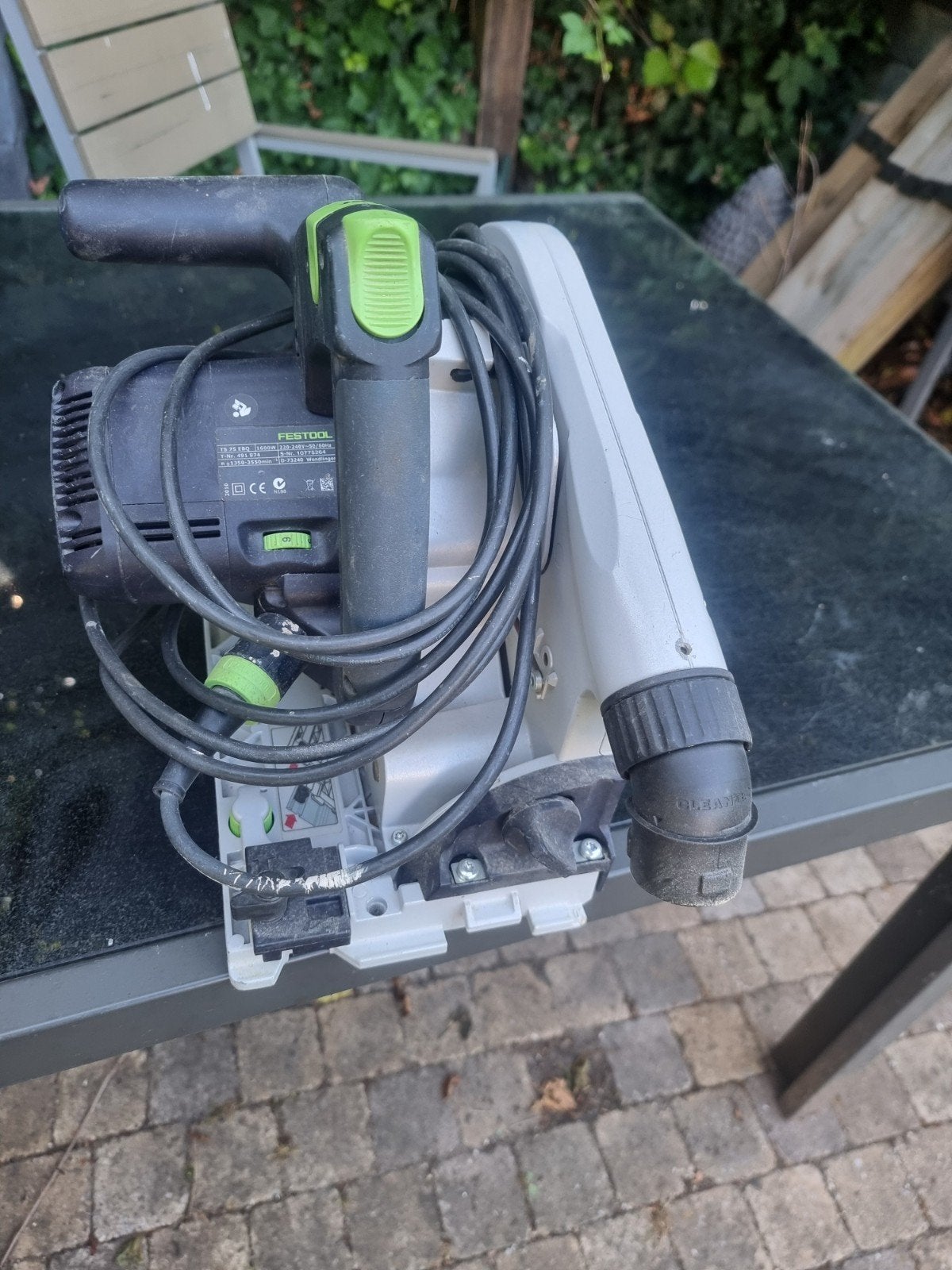 Festool TS 75 invalzaag in goede staat met lang snoer, Doe-het-zelf en Verbouw, Gereedschap | Zaagmachines, Ophalen of Verzenden