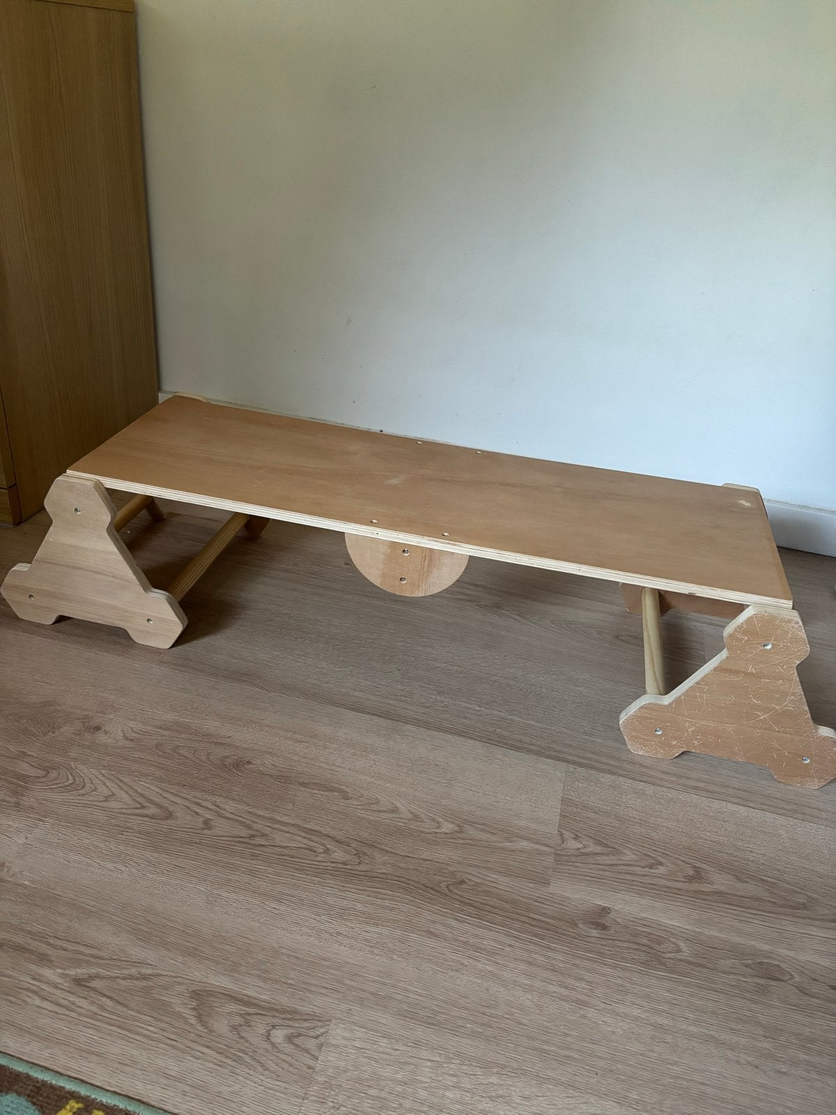 3-in-1 Speelplank: Balansbord, Loopplank en Glijbaan, Ophalen, Gebruikt, Rij- of Hobbelspeelgoed