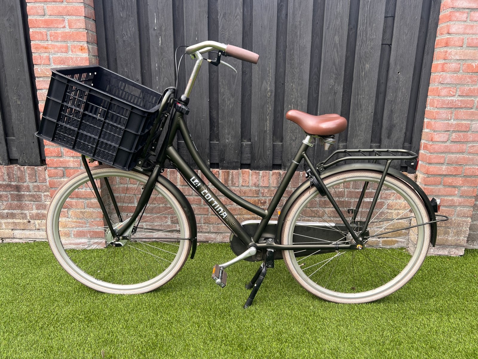 Transportfiets Cortina U4 - groen 28 inch, Terugtraprem, Versnellingen, Ophalen of Verzenden, 53 tot 56 cm