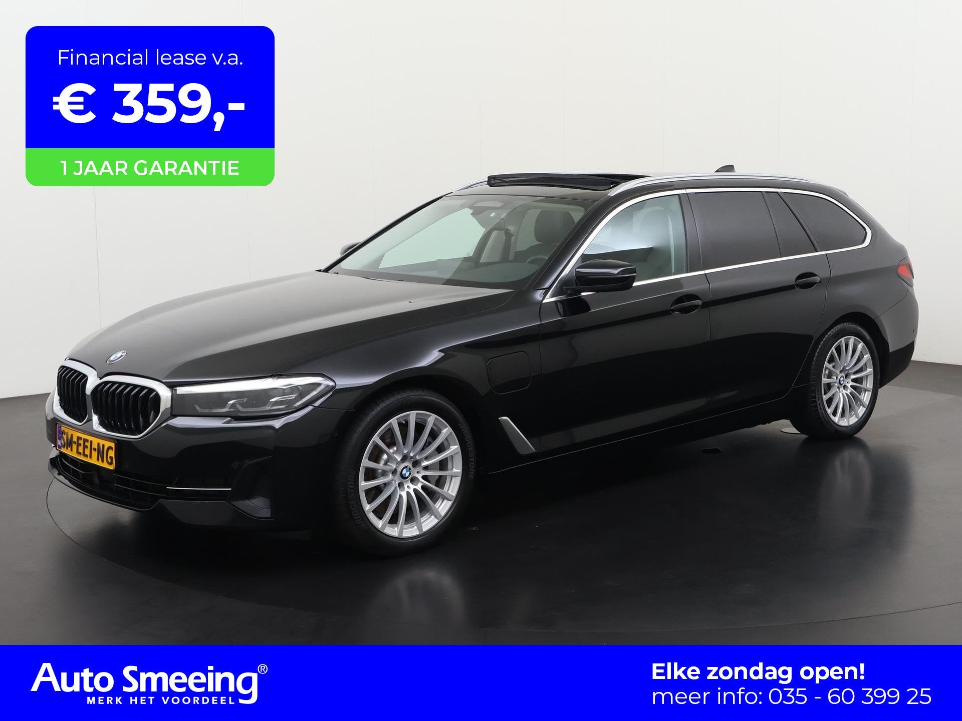 BMW 5-serie Touring 530e Executive | Panoramadak | Live Cock, Auto's, Achterwielaandrijving, Gebruikt, 4 cilinders, Zwart