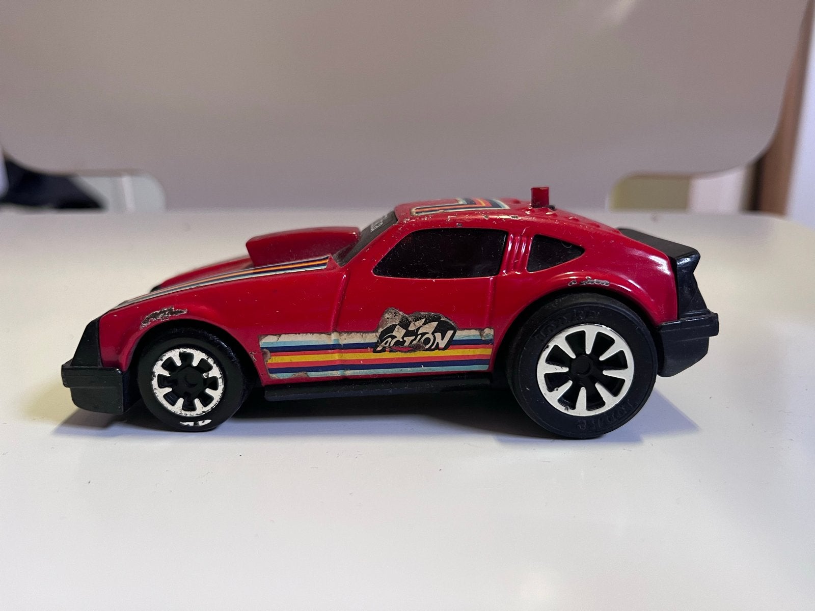 Vintage Tonka Action raceauto rood - Made in Japan, Kinderen en Baby's, Ophalen of Verzenden, Gebruikt