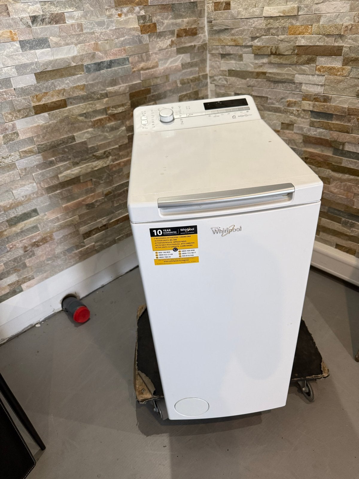 Whirlpool Bovenlader Wasmachine 7kg 6th Sense Inverter, Ophalen, Gebruikt, ., Bovenlader