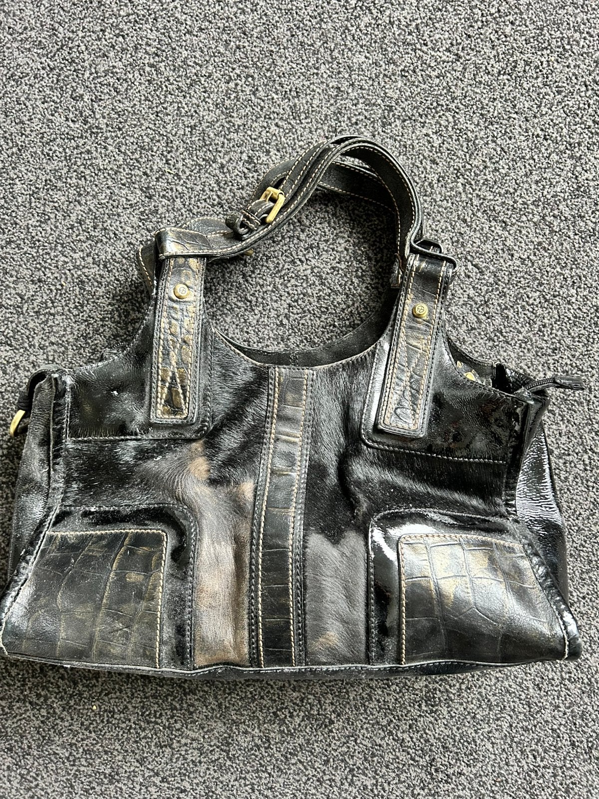 Fransesca Biasia handtas, Ophalen of Verzenden, Gebruikt, Zwart, Handtas