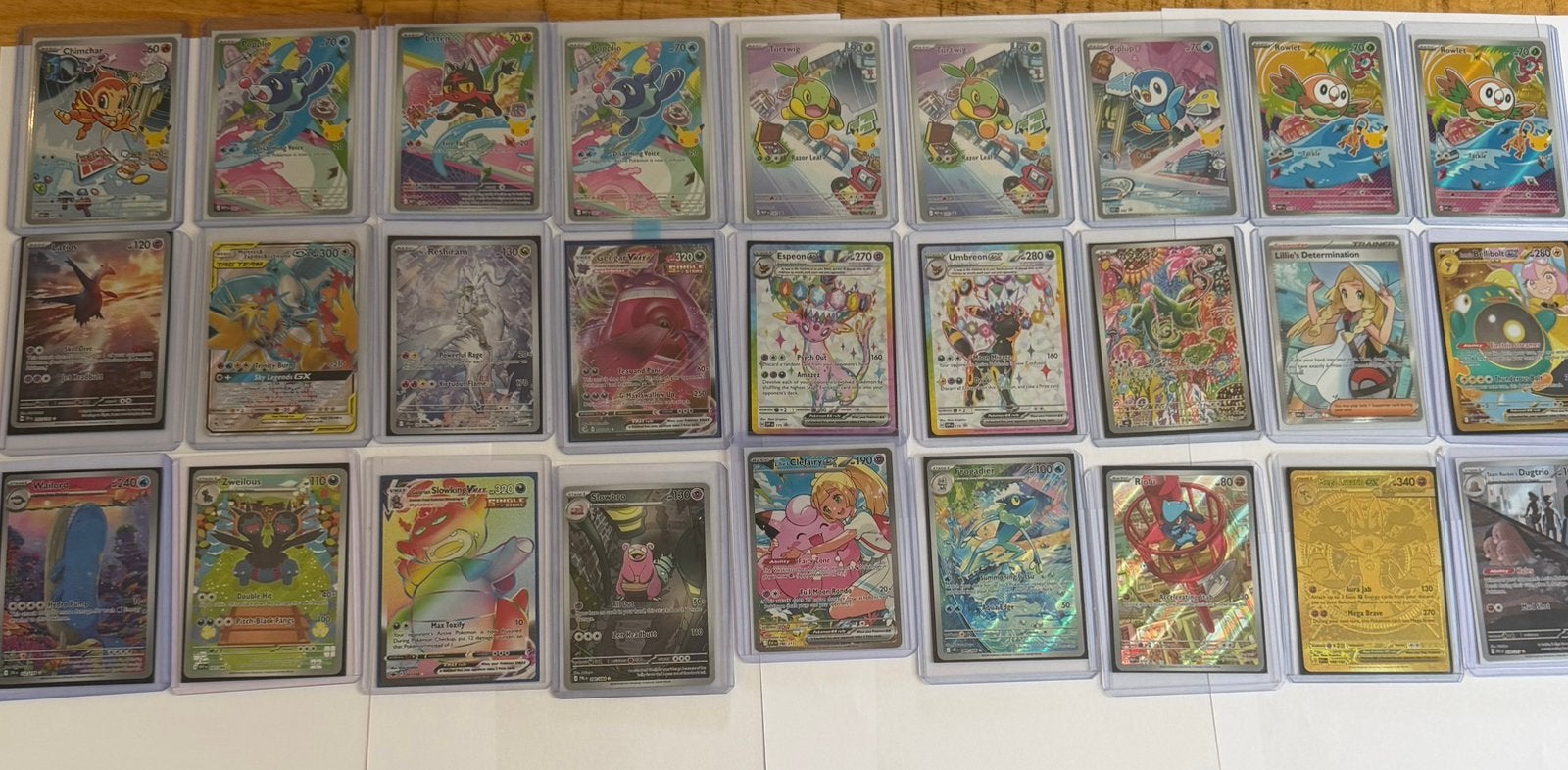 Diverse Pokémon kaarten - per stuk of alles., Ophalen of Verzenden, Zo goed als nieuw, Meerdere kaarten, Foil