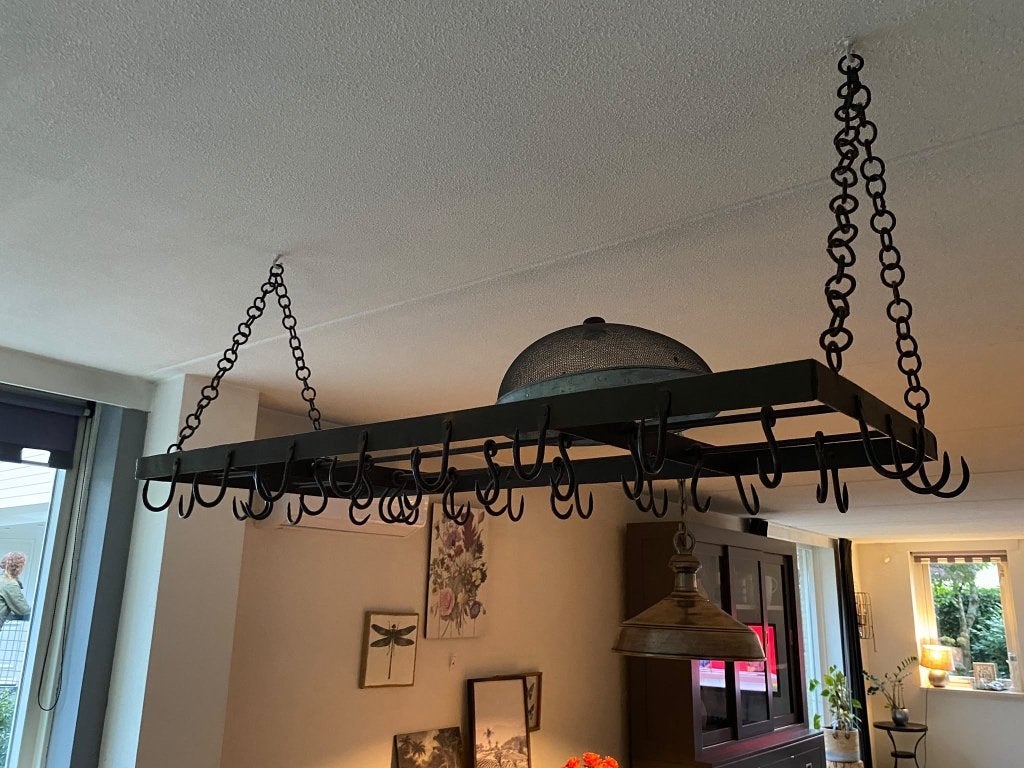 Keuken plafond rek, Ophalen, Landelijk, Metaal, Gebruikt