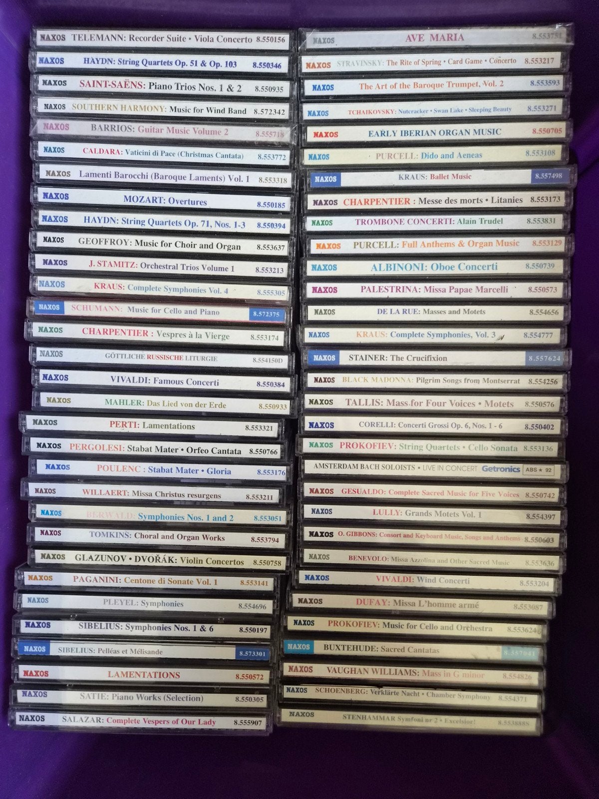 Grote collectie Naxos Klassieke CD's - Uitstekende staat, Cd's en Dvd's, Ophalen of Verzenden, Zo goed als nieuw, Overige typen