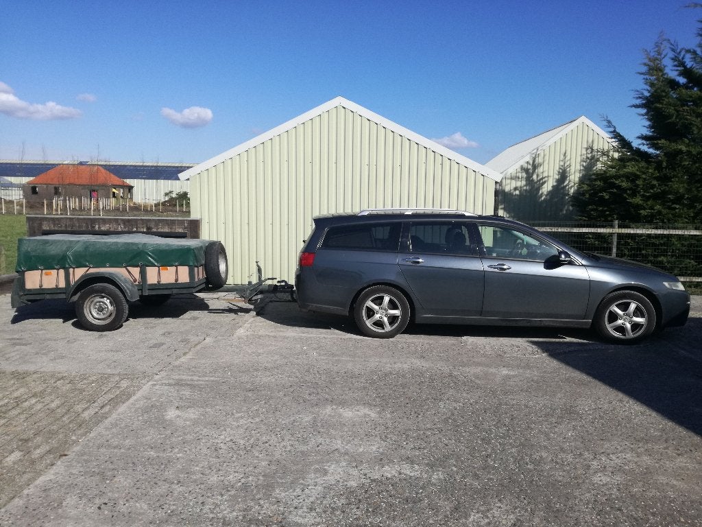 Aanhangwagen in goede staat Ongeremd met Waterdicht Zijl, Ophalen, Gebruikt