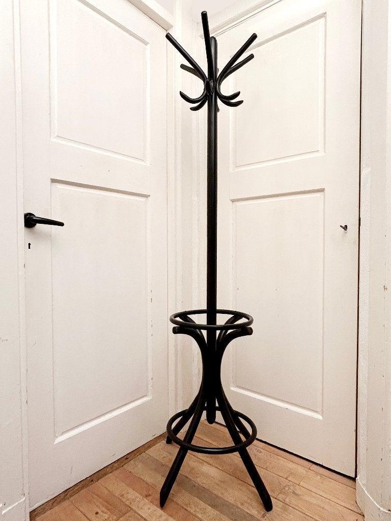 Vintage Thonet-stijl kapstok - gebogen hout - uit één stuk!, Ophalen, Gebruikt, Staande kapstok, 150 tot 200 cm