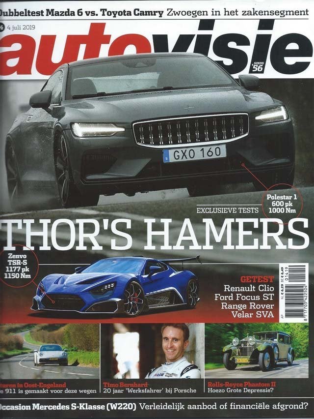 Autovisie 14 2019 : Mazda6 Skyactiv - Toyota Camry 2.5 Hybri, Ophalen of Verzenden, Gelezen, Algemeen