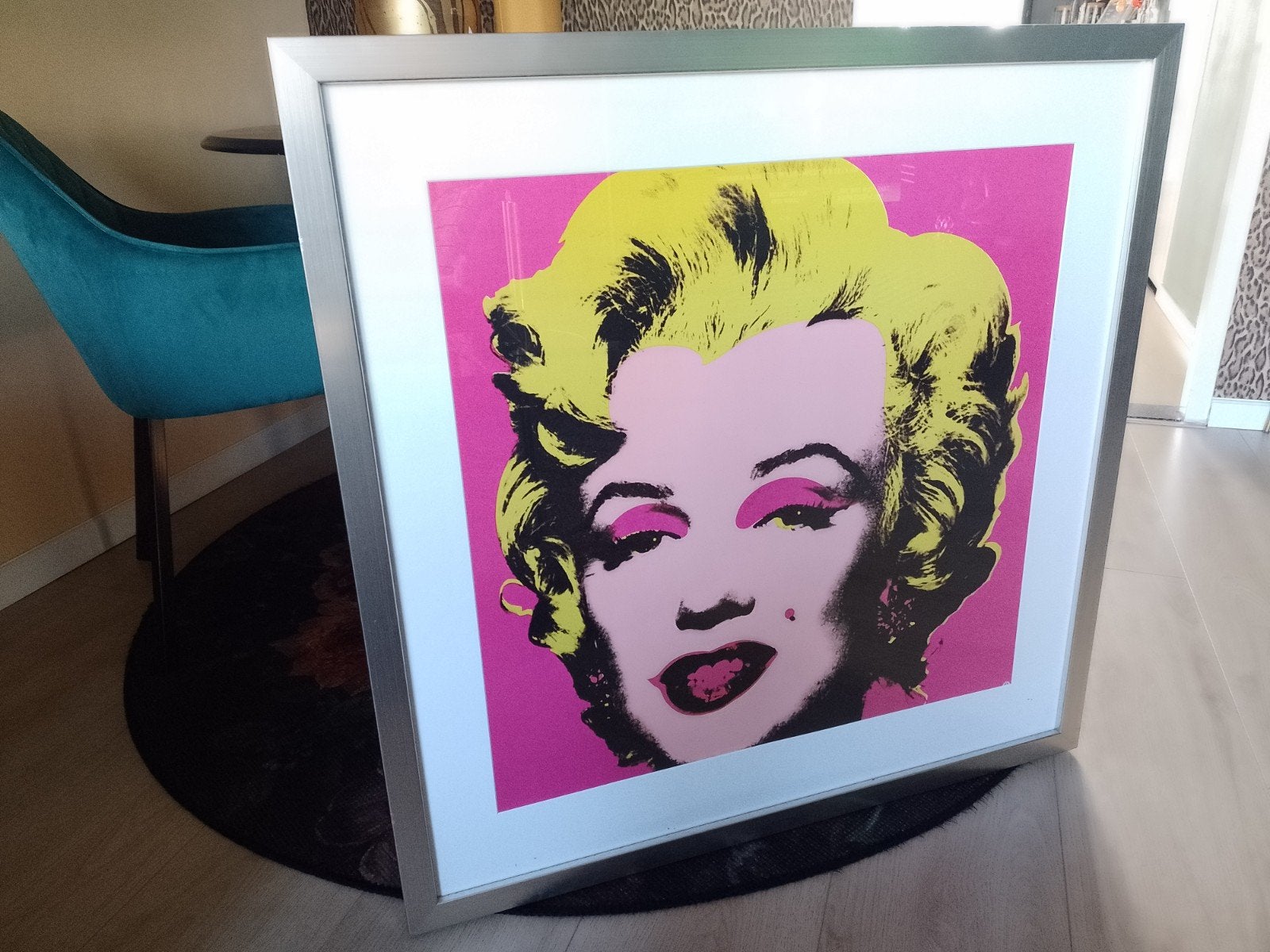 Schilderij met lijst van Marilyn Monroe 0.85 bij 0.85, Ophalen