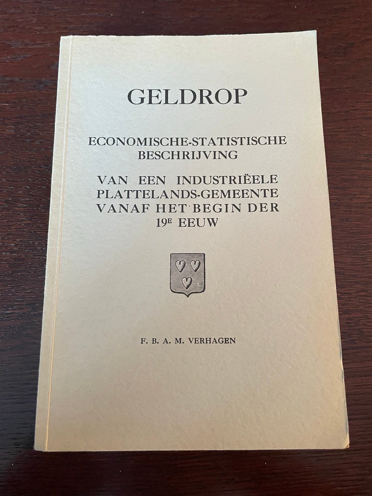 Geldrop: Economisch-Statistische beschrijving 19e eeuw, Boeken, Ophalen of Verzenden, 19e eeuw, Gelezen