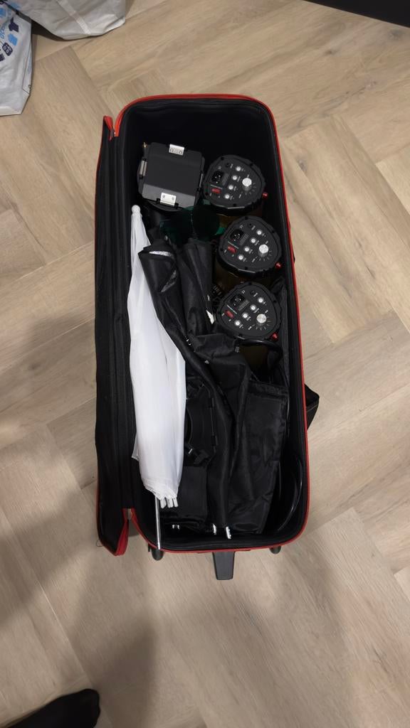 Godox Studio Flitsset - Compleet (3x 300W) met Accessoires, Ophalen of Verzenden, Gebruikt, Lamp of Flitsset