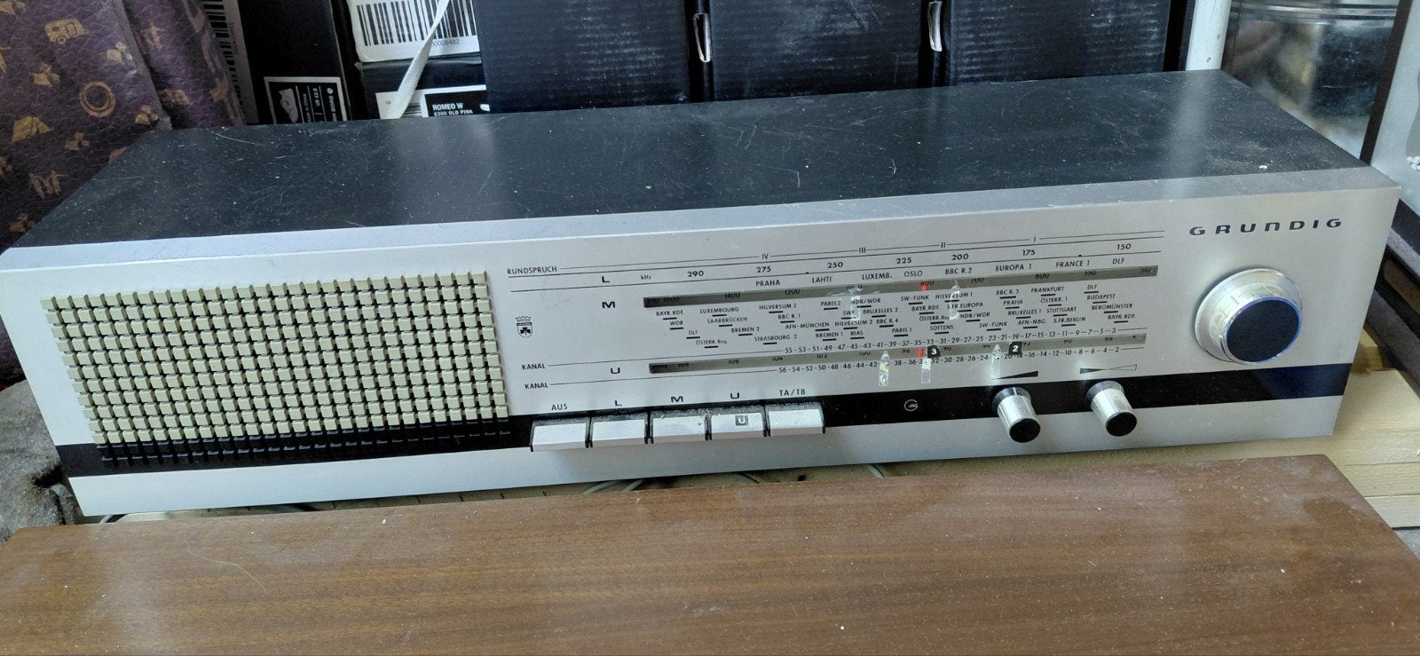 Werkende Vintage Grundig Radio - Klassieke Ontvanger, Ophalen of Verzenden, Gebruikt, Radio