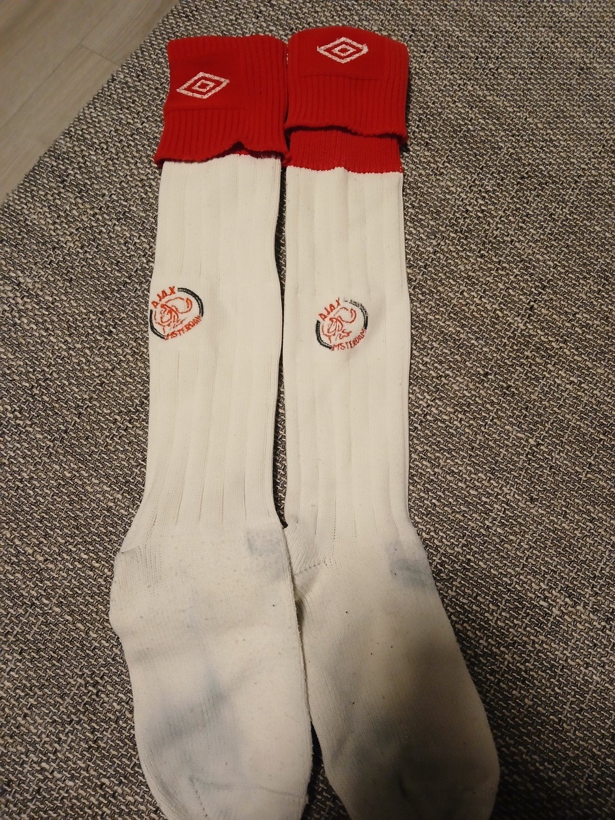 Ajax sokken 1993-1994, Verzamelen, Ophalen of Verzenden, Gebruikt, Ajax, Overige typen