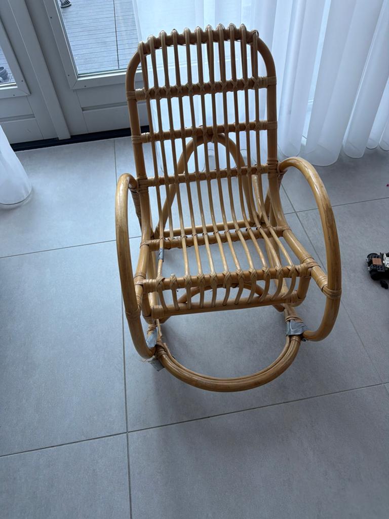 Rotan schommelstoel voor kinderen, Ophalen of Verzenden, Gebruikt, Stoel
