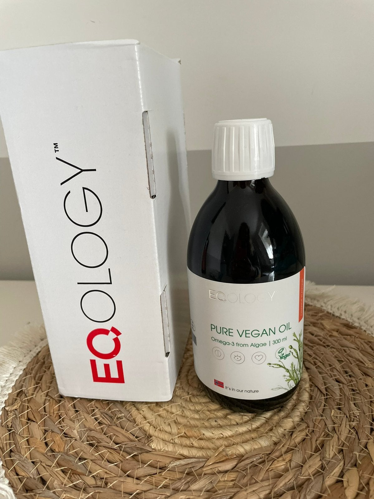 Ecology Pure Vegan Oil - (visolie)Omega 3 uit Algen (300 ml), Ophalen of Verzenden, Zo goed als nieuw, Poeder of Drank