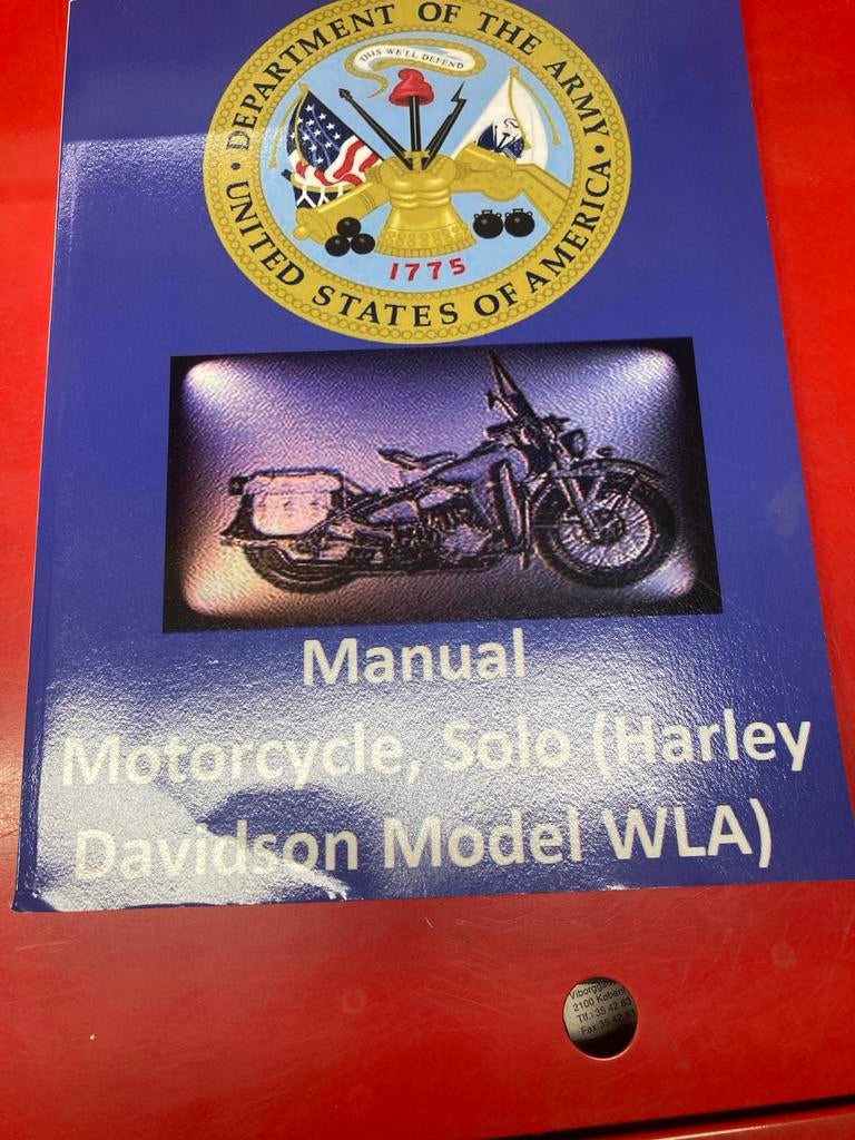 Harley-Davidson WLA Motorfiets Handleiding & Onderdelen, Ophalen of Verzenden, Gelezen