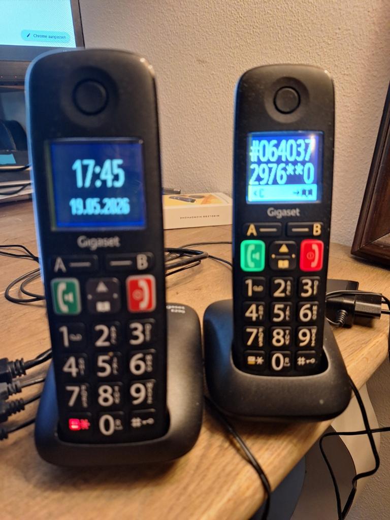 Gigaset E290 Duo Dect Telefoon - Gebruiksvriendelijk, Ophalen of Verzenden, Zo goed als nieuw, 2 handsets, Stralingsarm