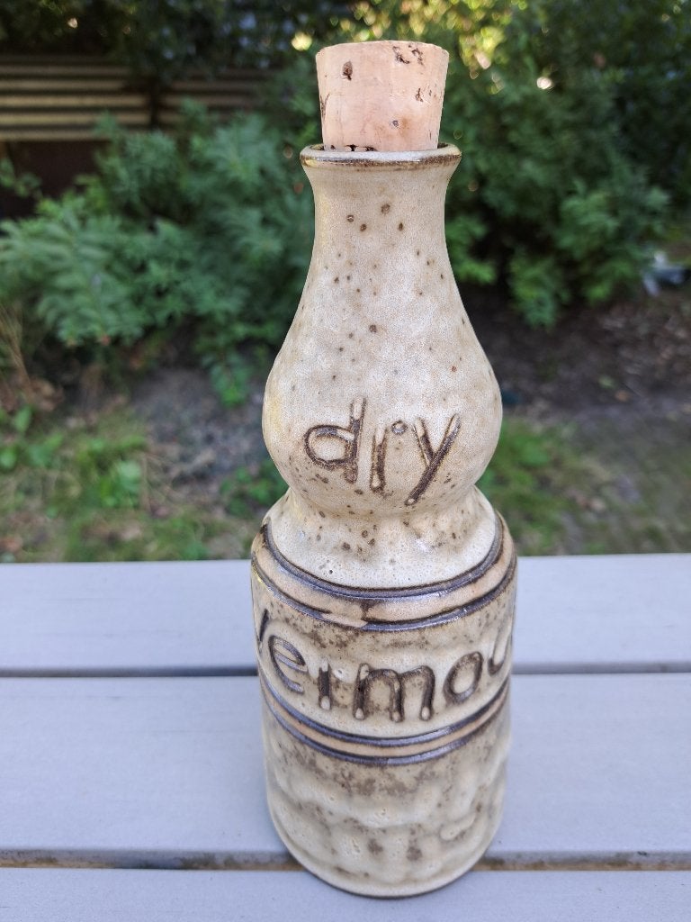 Hannie Mein fles dry vermouth aardewerk, Antiek en Kunst, Ophalen of Verzenden