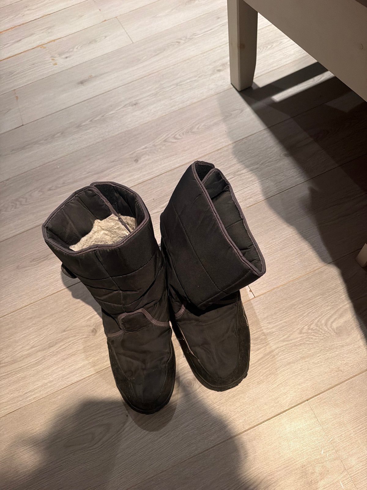 Zwarte snowboots maat 45, Ophalen, Gedragen, Zwart, Snowboots