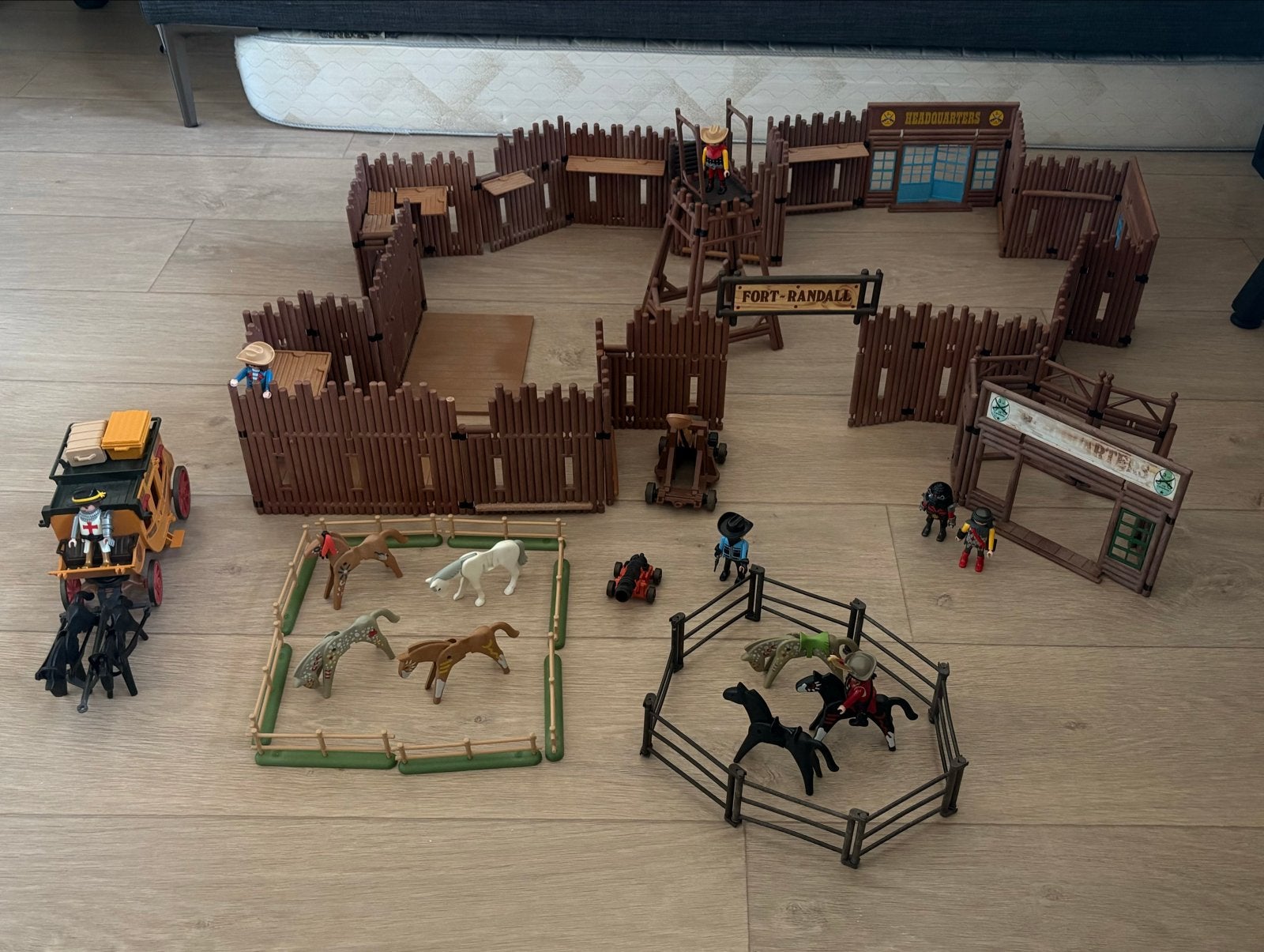Playmobil Fort Randall Western set - niet compleet, Ophalen, Gebruikt, Losse onderdelen, Kasteel/Fort