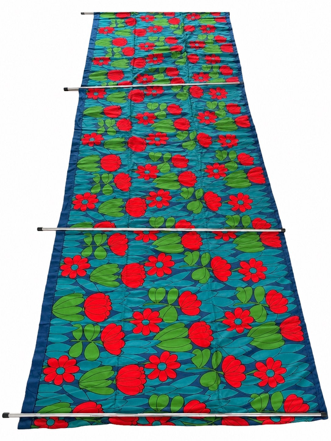 Origineel vintage windscherm 450x140 cm – retro bloemen, Ophalen of Verzenden, Gebruikt