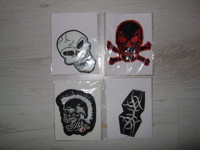 nieuwe skull applicaties + tribal applicatie € 1,75 per stuk, Verzenden, Nieuw, Overige applicaties