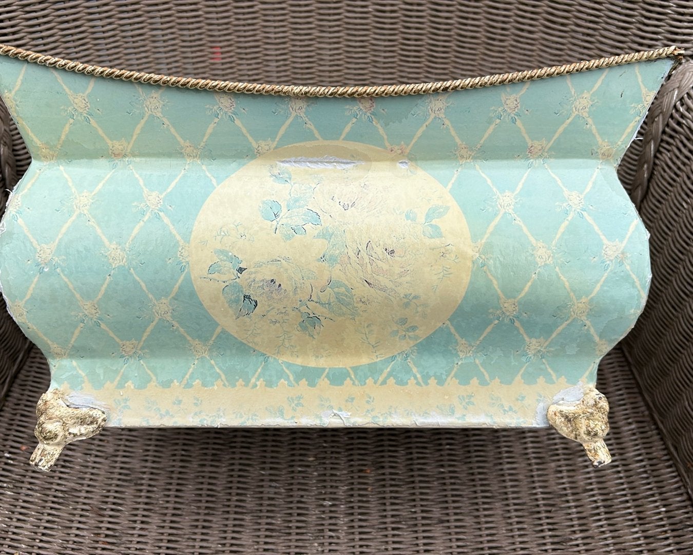 CLAYR en Eef brocante bloembak ijzer, Rond, Ophalen of Verzenden, Zo goed als nieuw, Metaal