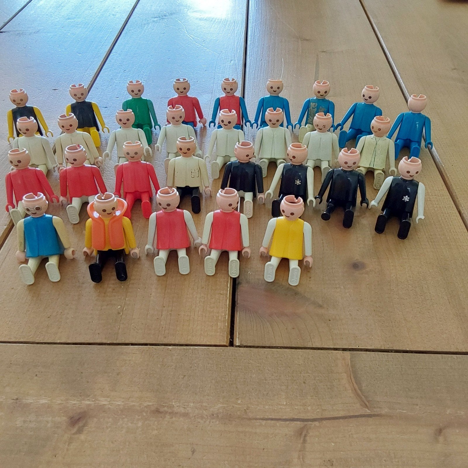 Vintage Playmobil poppetjes zonder haar - Jaren '70, Ophalen of Verzenden, Gebruikt, Losse onderdelen, Figuren