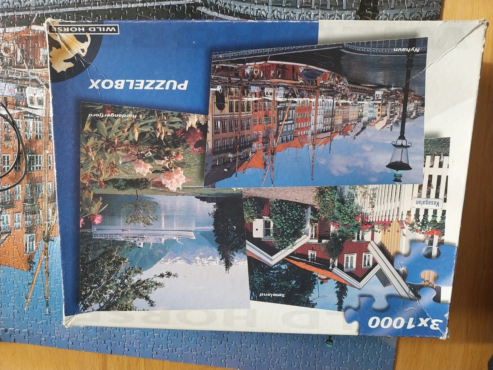 3 puzzels, Ophalen of Verzenden, 500 t/m 1500 stukjes, Zo goed als nieuw