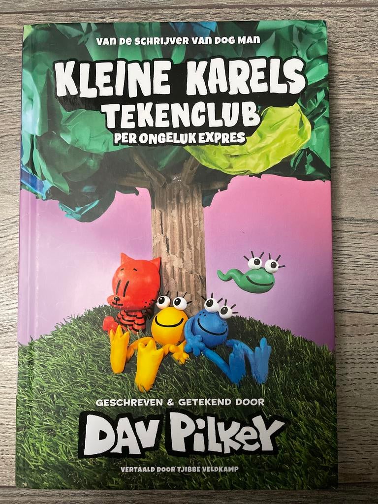 Kleine Karels Tekenclub: Per Ongeluk Expres - Dav Pilkey, Ophalen of Verzenden, Zo goed als nieuw, Fictie algemeen