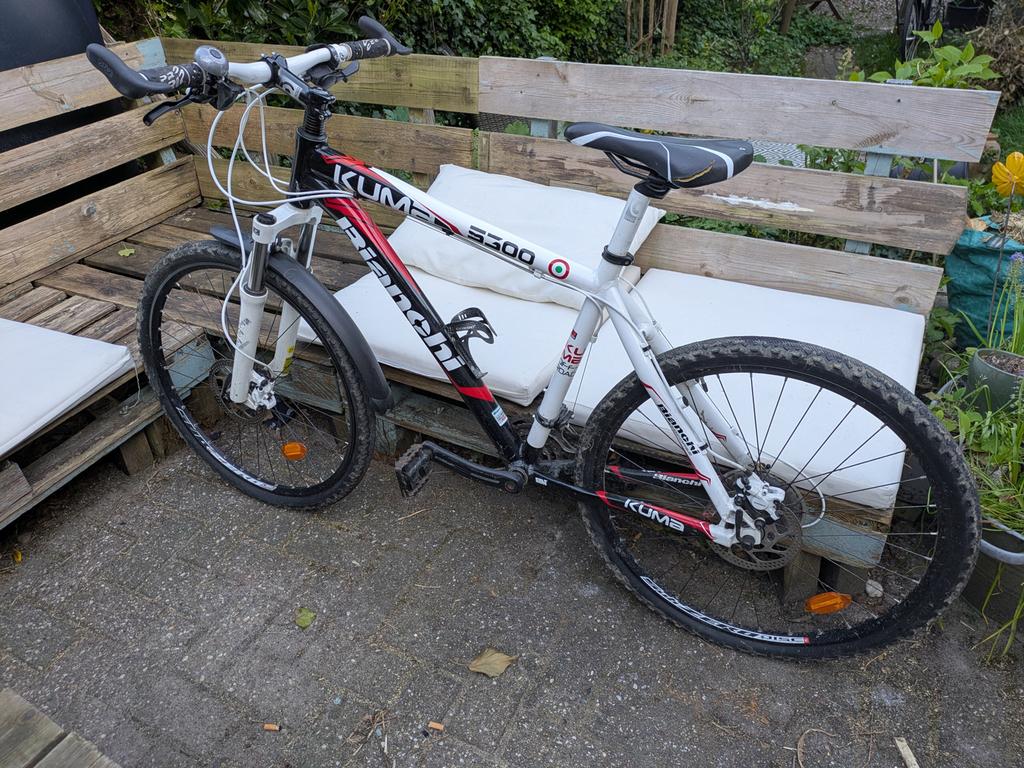 Zeldzame Bianchi Kuma 5300 Mountainbike, hydr. schijfremmen, Fietsen en Brommers, Gebruikt, Hardtail, Heren, Schijfrem