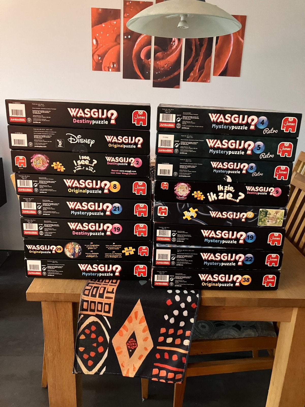 16 Wasgij puzzels, Ophalen of Verzenden, 500 t/m 1500 stukjes, Gebruikt, Legpuzzel