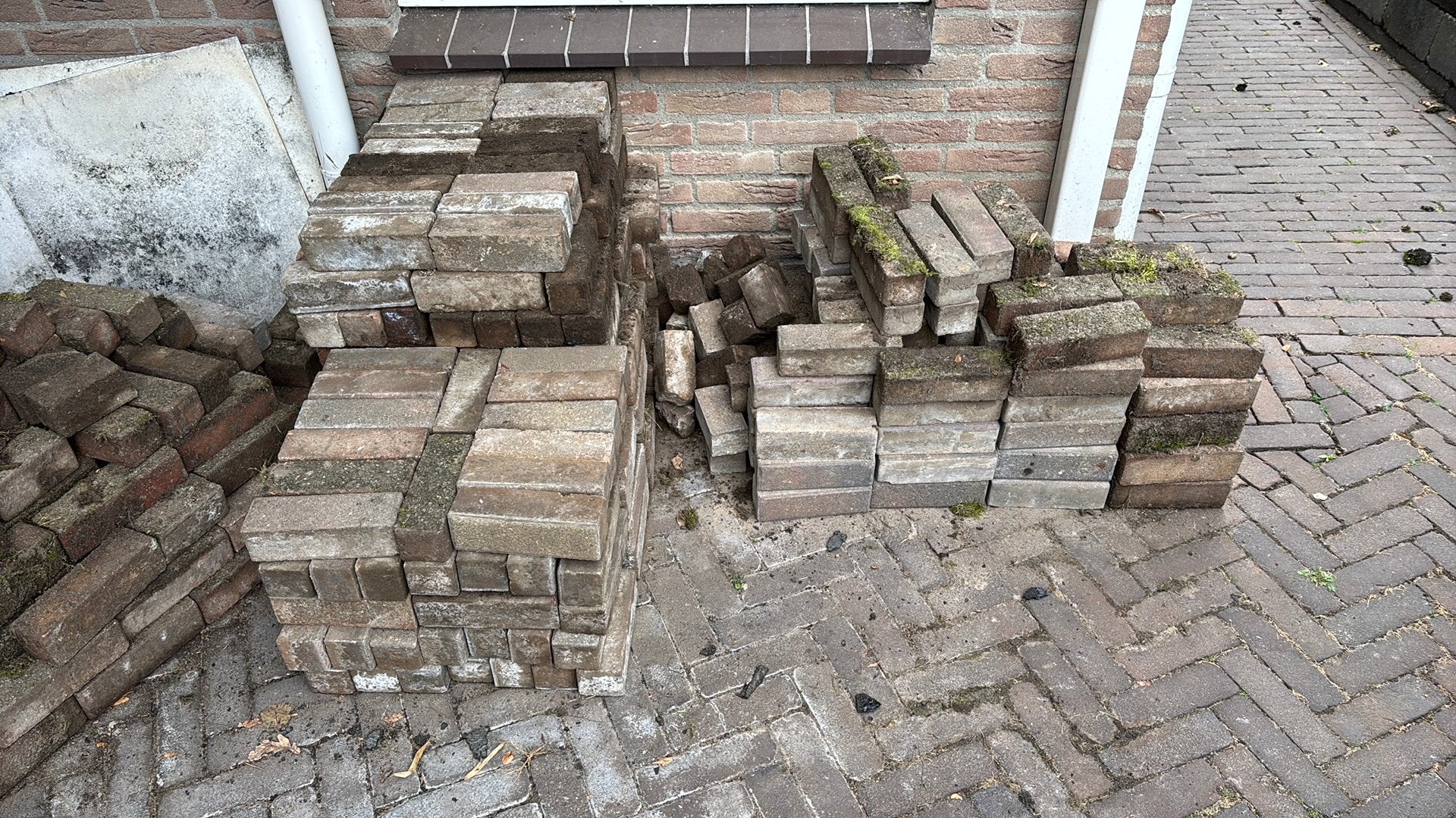 Gratis af te halen terras klinkers, Ophalen