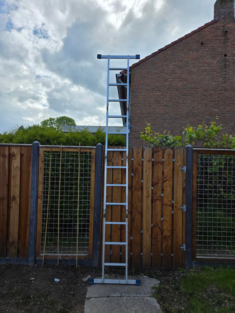 Vouw / multi ladder 4x3 treden, Ophalen, Gebruikt, Ladder, Opvouwbaar of Inschuifbaar
