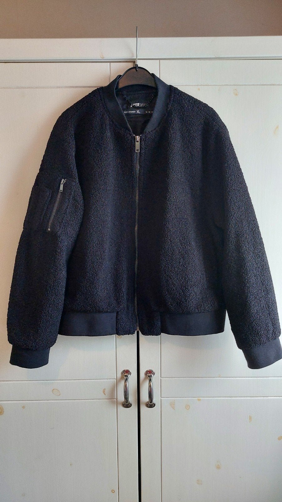 FB Sister teddy bomberjack maat XL, Verzenden, Zwart, Maat 46/48 (XL) of groter, Zo goed als nieuw