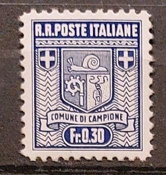 Italië Campione lokale uitgave 1944, Mi. 4B, Postzegels en Munten, Ophalen of Verzenden, Postfris