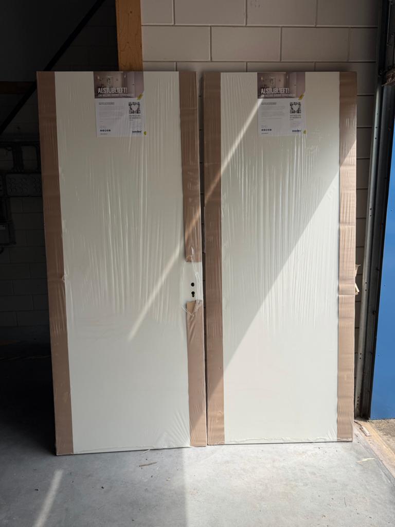 Nieuwe binnendeur 2350x930 mm, Alpine wit opdek, Ophalen, 80 tot 100 cm, 215 cm of meer, Binnendeur