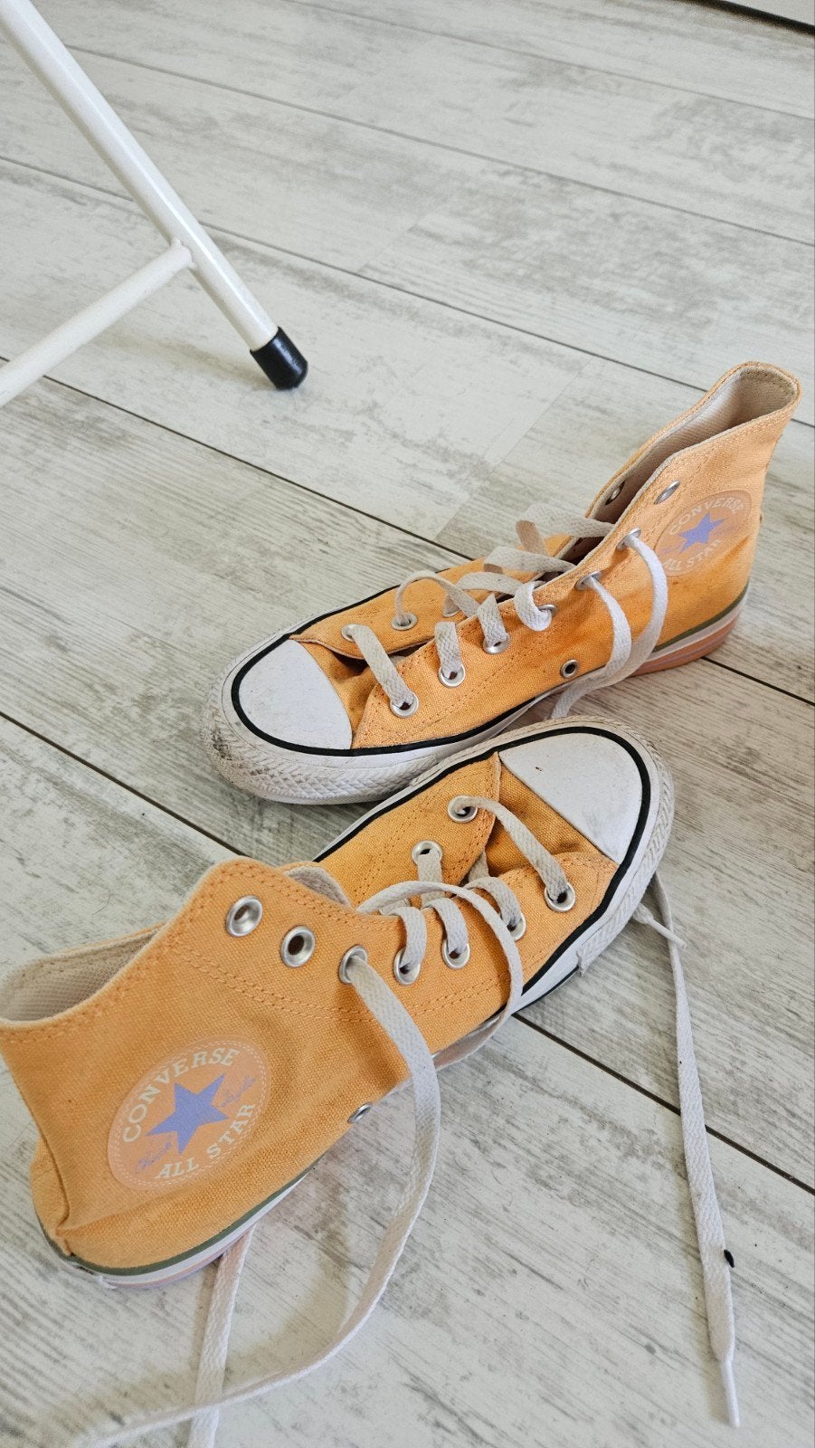 Converse All Star sneakers, oranje, maat 37,5, Ophalen of Verzenden, Sneakers of Gympen, Gedragen, Converse
