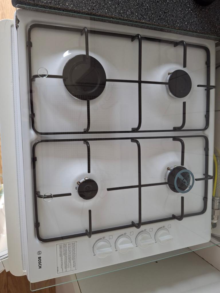 Bosch gaskookplaat - 4 kookzones, Witgoed en Apparatuur, Kookplaten, Ophalen, Gebruikt, 4 kookzones, Inbouw