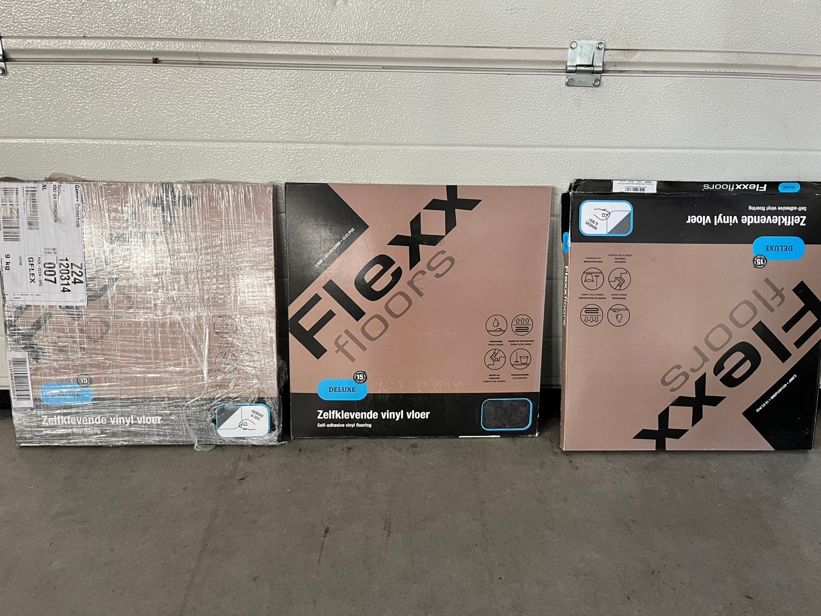 Flexxfloors Stick Deluxe PVC Natuursteen Zwart 2mm 4,8m2, Doe-het-zelf en Verbouw, Ophalen, Overige typen, Nieuw, Minder dan 50 cm