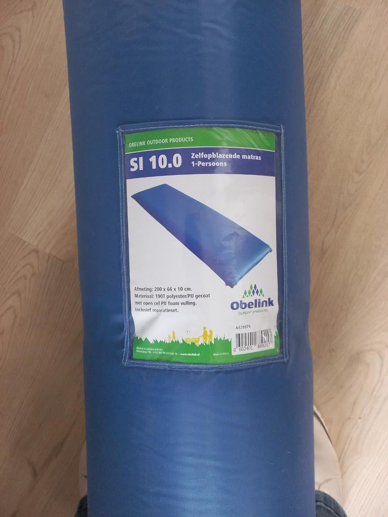 Zelf opblaas slaapmat van Obelink 200x 66x 10 cm, Caravans en Kamperen, Slaapmatten, Ophalen