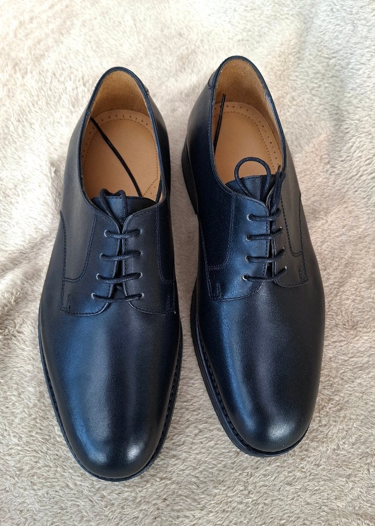 Zwarte leren Veterschoenen, maat 39,5. DT Schoenen, Defensie  / KPU, Zwart, Onbekend, Nieuw