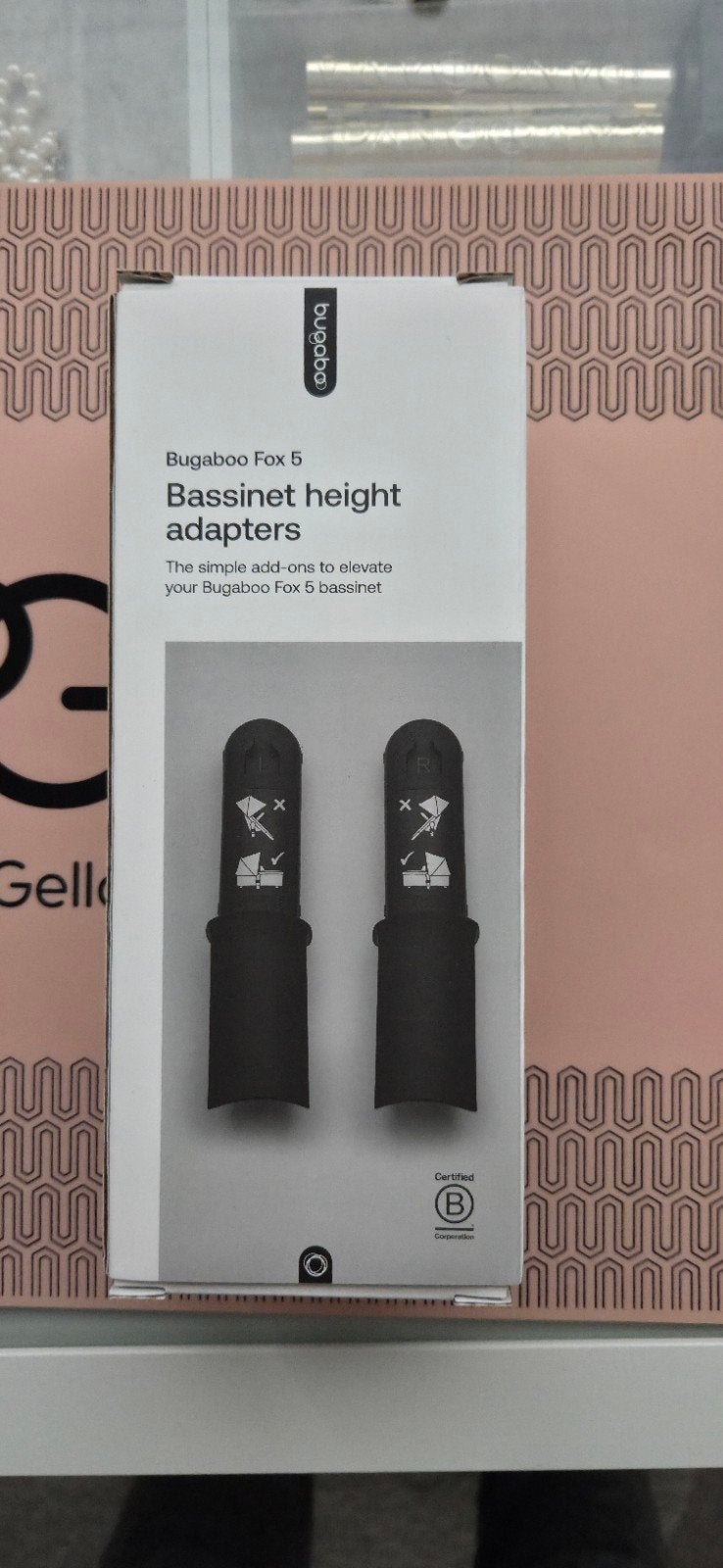 Bugaboo Fox 5 Bassinet Height Adapters Zwart, Ophalen of Verzenden, Zo goed als nieuw, Bugaboo