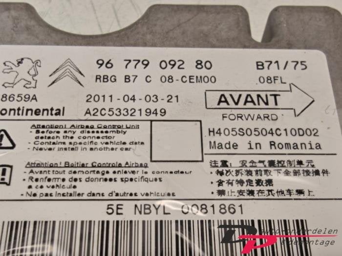 Airbag Module van een Citroen C4, Gebruikt, -, Ophalen of Verzenden, -