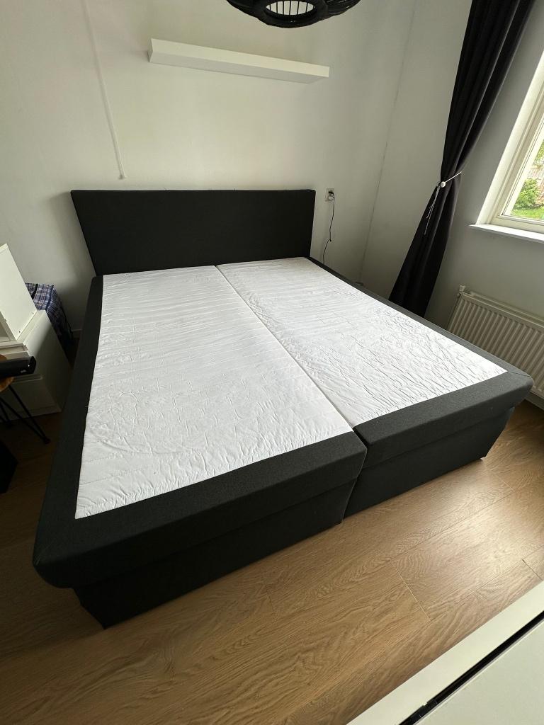 Box spring, Ophalen, Tweepersoons, Zo goed als nieuw, 180 cm